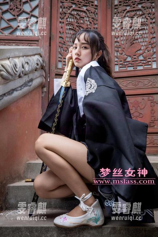 MSLASS梦丝女神 - 素岚穿的连体裙：图包来袭，分享我的小心思，一起感受这丝丝凉意！